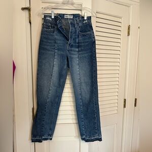 Zara raw hem pieced denim - Size 4